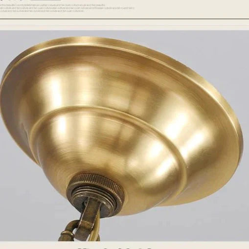 Copper Lamp European Restaurant Bar Chandelier Small Corridor Porch Balcony Pendant