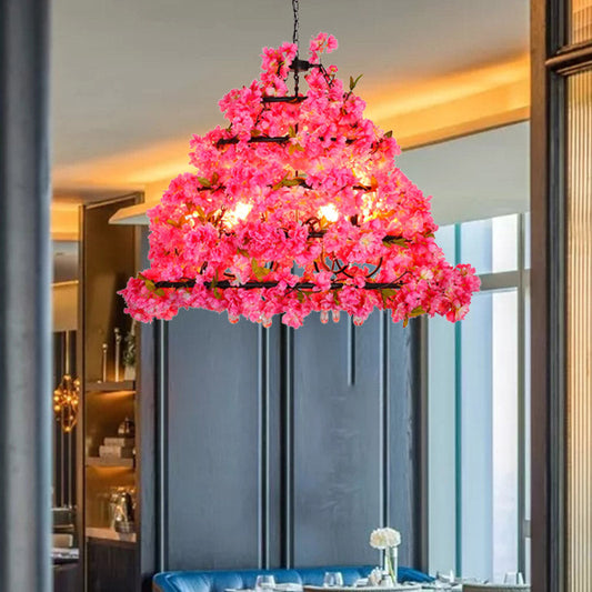 Celaeno - Purple 6 - Head Chandelier Industrial Pendant For Restaurants