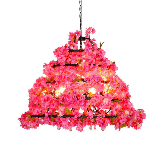 Celaeno - Purple 6 - Head Chandelier Industrial Pendant For Restaurants