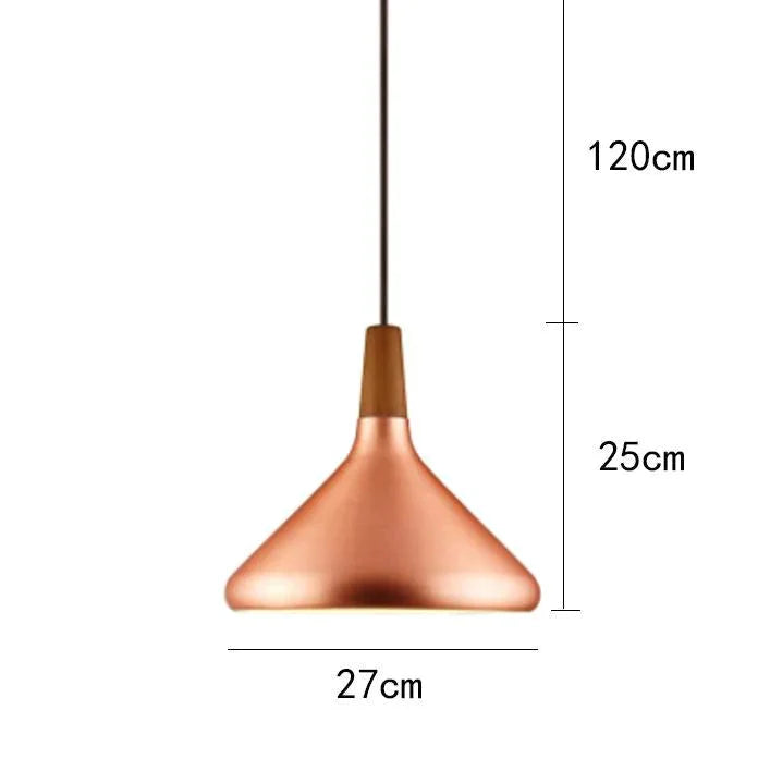 Brushed Gold/Silver Modern Pendant Lights Industrial Kitchen Lamp Shade Light For Dining Room