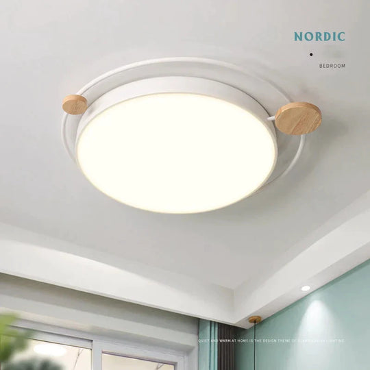 Ceiling Lamp Bedroom Light Aisle Study Children’s Room 40Cm - White / Warm