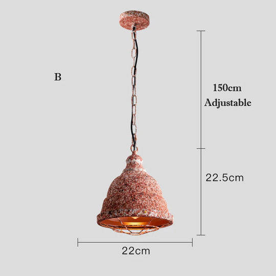 American Country Lamp Retro House Chandeliers Section B Pendant