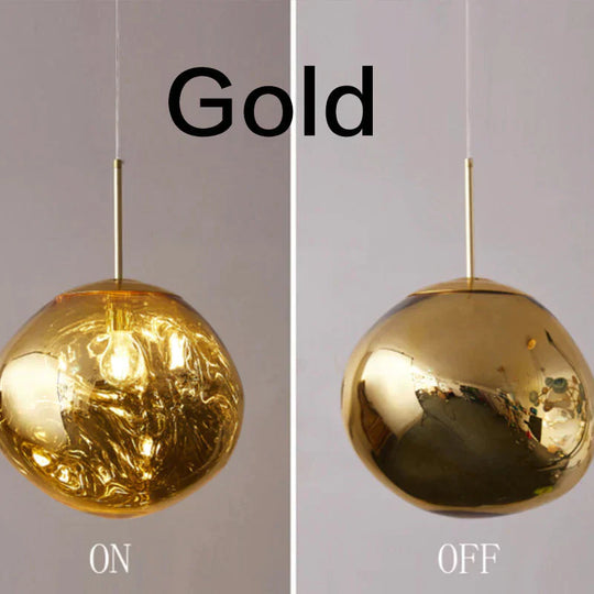 Nordic Led Glass Chandelier Lava Ball Pendant Lamps Hanging Bedroom Kitchen Modern Personality