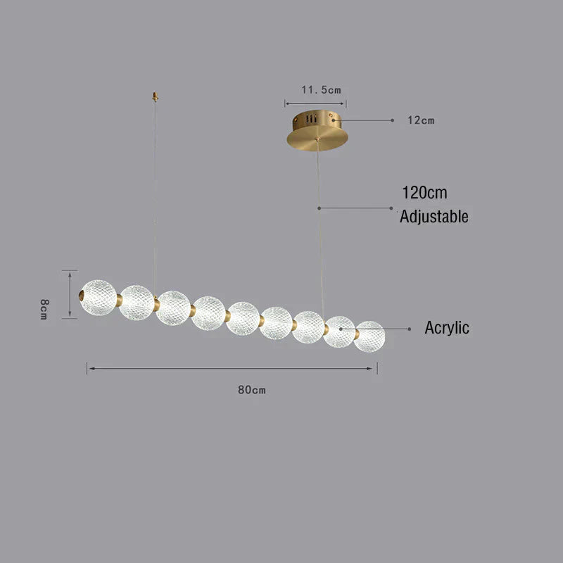 Nordic Restaurant Long Chandelier Minimalist Lamps Pendant