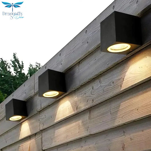 3W/6W Led Aluminum Wall Lamp Porch Light Sconce Square Outdoor Waterproof Garden Lights Modern Wall