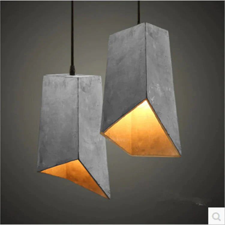 Retro Industrial Creative Cafe Bar Table Bedroom Personalized Restaurant Cement Chandelier Pendant