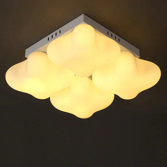 Simple Modern Clover Lamp Nordic Warm Ceiling