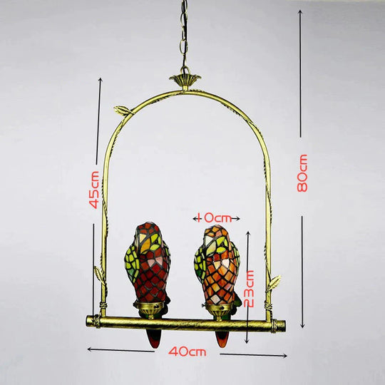 Creative Parrot Chandelier Retro Lighting Fixtures Pendant