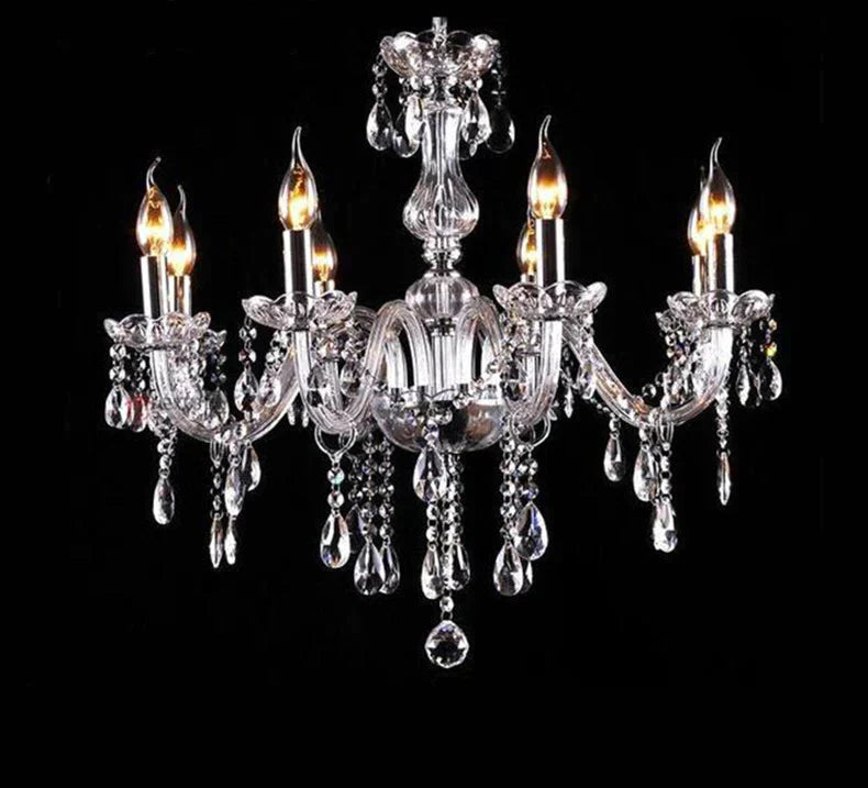 Bedroom Living Room Lamp Hotel European - Style Crystal Restaurant Chandelier Creative Lamps Pendant