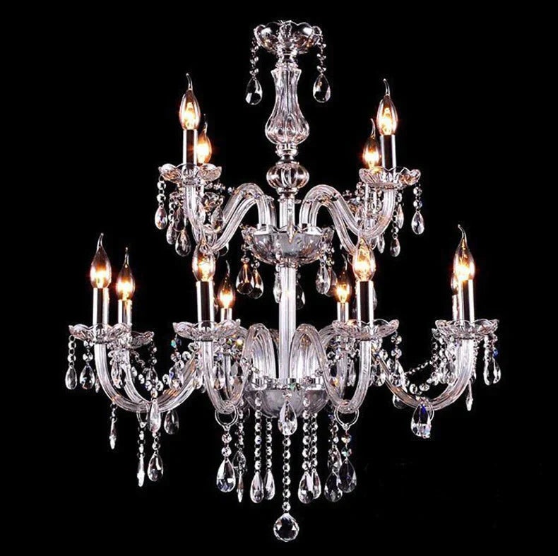 Bedroom Living Room Lamp Hotel European - Style Crystal Restaurant Chandelier Creative Lamps Pendant