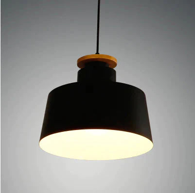 Nordic Color Candy Chandelier Modern Creative Bedroom Bedside Coffee Restaurant Solid Wood Black