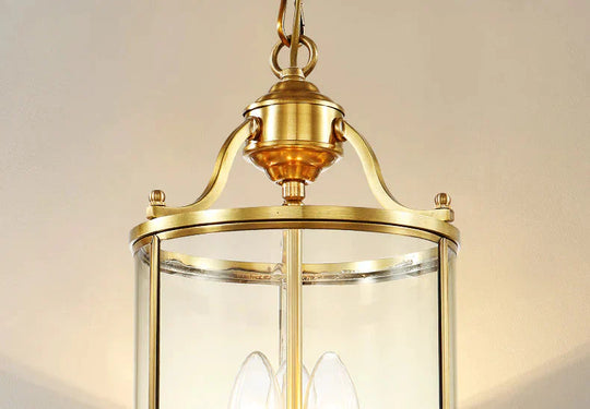 Bar Porch Corridor Chandelier Simple Copper Dining Room Study Balcony Pendant