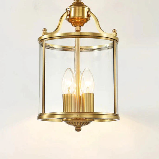 Bar Porch Corridor Chandelier Simple Copper Dining Room Study Balcony Pendant