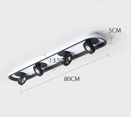 Simple Multi Head Spotlight Living Room Corridor Porch Ceiling Lamp Energy Saving Led Combination