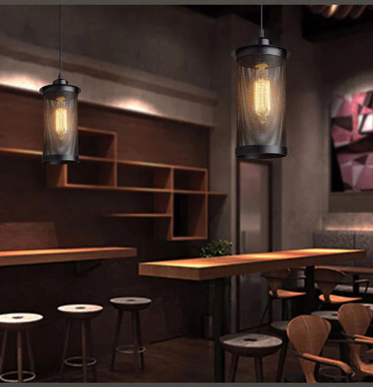 Decorative Corridor Stairs Porch Lamps Loft Retro Creative Bar Barbed Wire Chandelier Pendant