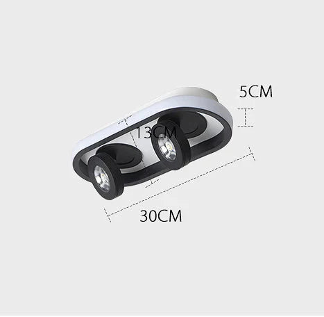 Simple Multi Head Spotlight Living Room Corridor Porch Ceiling Lamp Energy Saving Led Combination