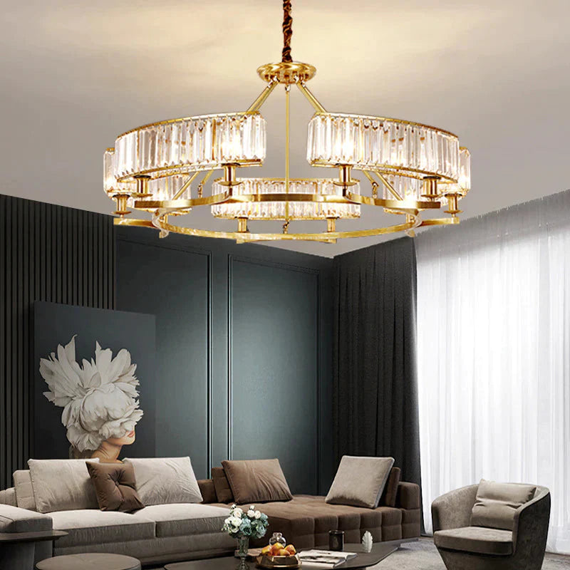 Modern Amreican Industrial Crystal Ceiling Lights E14 Led Lamp For Living Room Bedroom Kitchen