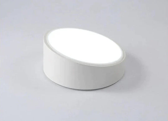 Modern Minimalist Led Ceiling Lamp For Living Room And Bedroom Warm Light / 25 Cm White