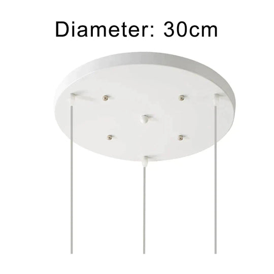 Modern Nordic Pendant Lights Iron Lampshade Wood Led Hanging Lamp Round White Base