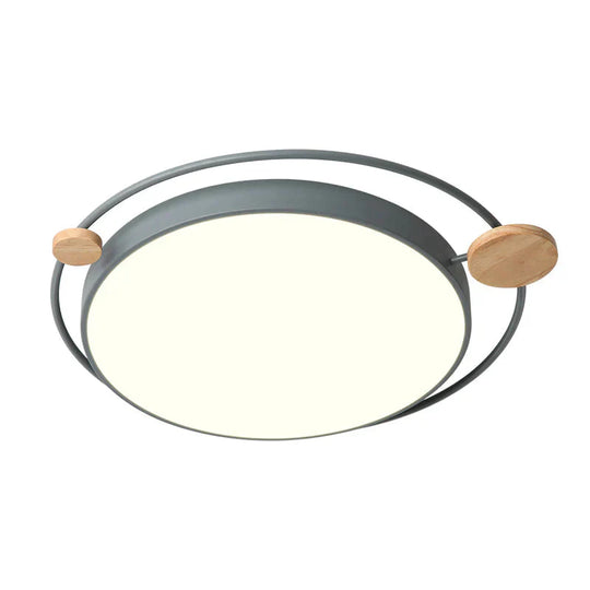 Ceiling Lamp Bedroom Light Aisle Study Children’s Room 40Cm - Gray / Warm