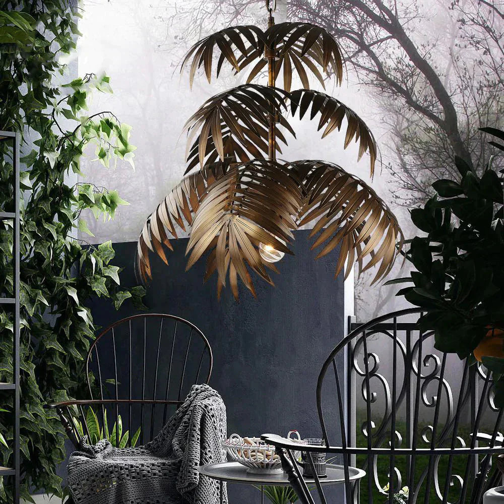 Loft Modern Coconut Tree Pendant Light Led E27 Industrial Creative Hanging Lamp For Living Room