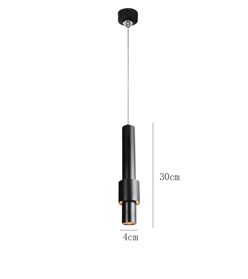 Single Hanging Wire Lamp Nordic Creative Led Chandelier 7W Simple Bar Restaurant Cafe Spotlights