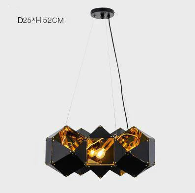 Post - Modern Living Room Luxury Chandelier Nordic Personalized Creative Restaurant Polyhedron
