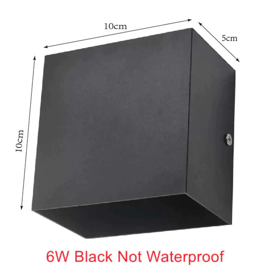 6W 12W Outdoor Waterproof Ip65 Wall Lamp Modern Led Light Indoor Sconce Decorative Lighting Porch