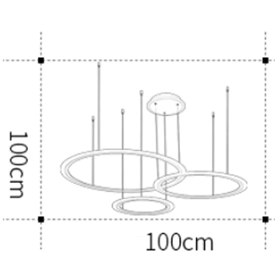 White Cricle Modern Led Pendant Light For Kitchen Dining Room Living Luminaires Acrylic Hanging