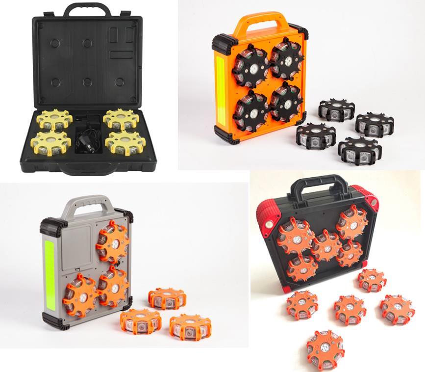 Ultimate Rechargeable Led Road Safety Flares: 360° Visibility Sequential Flash And More 6 Light