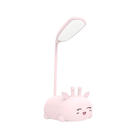Zoey - Sika Cartoon Deer Desk Lamp Plastic Kid Room Led Night Light With Flexible Arm In