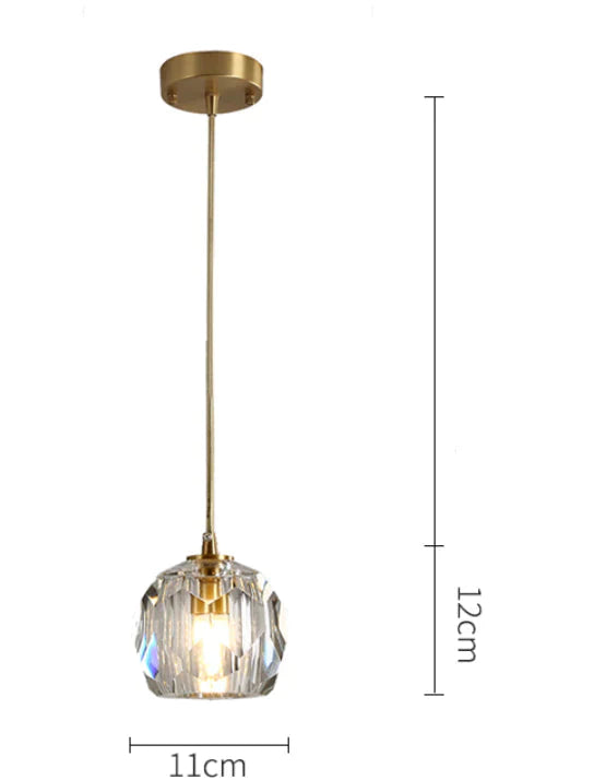 Modern Simple Personality Crystal Ball Restaurant Chandelier Creative Bar Corridor Duplex Staircase