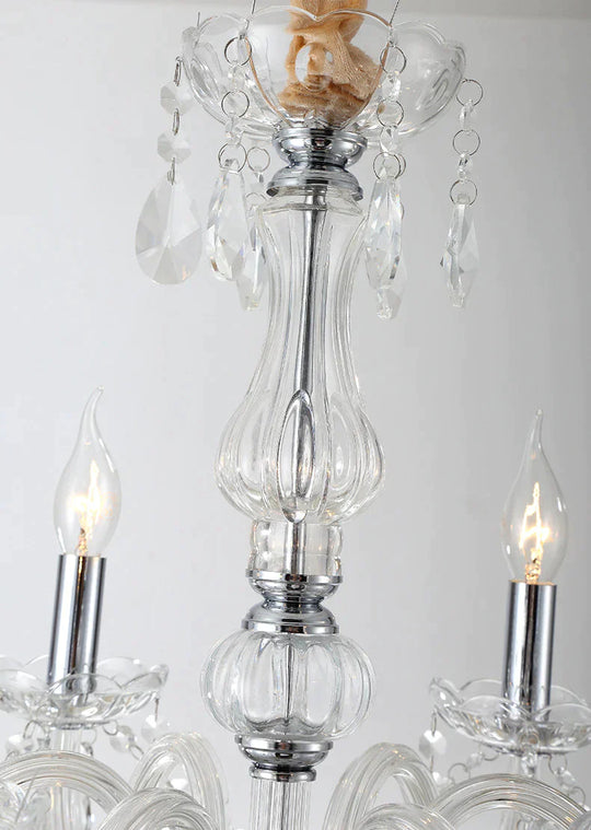 Bedroom Living Room Lamp Hotel European - Style Crystal Restaurant Chandelier Creative Lamps Pendant