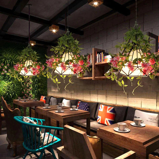 Plant Chandelier Music Restaurant Creative Chandelie Pendant