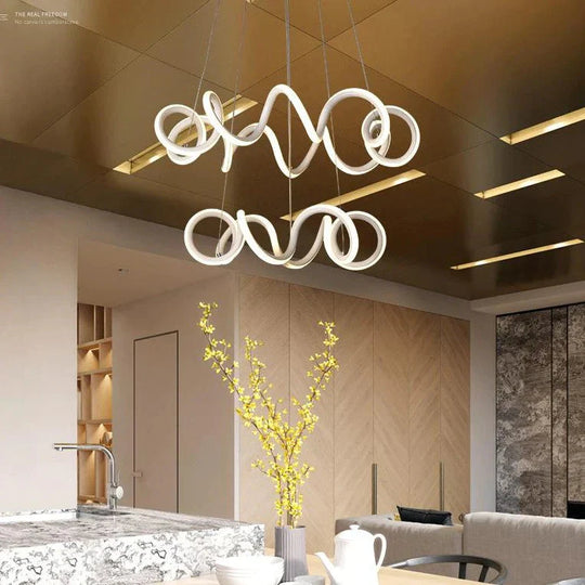 Creative Two - Headed Living Room Dining Led Chandelier Chandeliers Pendant