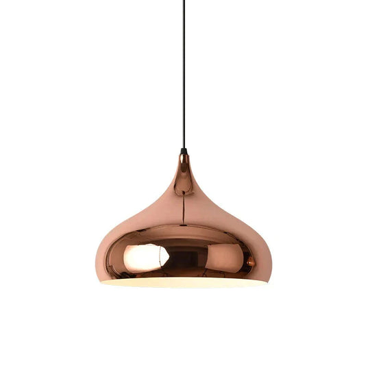 Nordic Modern Simple Gold Round Single - Headed Restaurant Chandelier Pendant