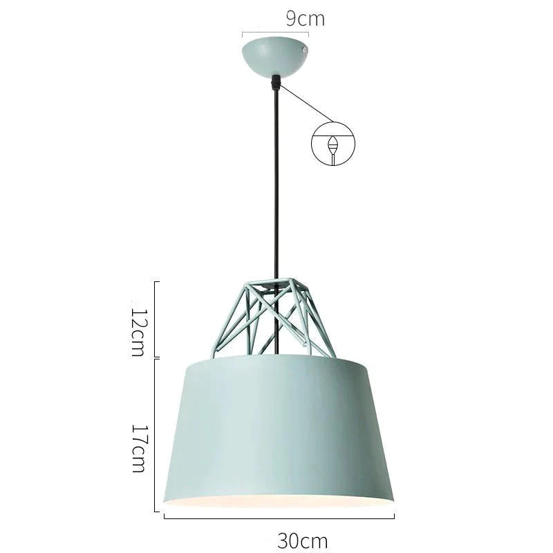 Nordic Macalong Chandelier Modern Minimalist Restaurant Personality Creative Coffee Shop Bar Iron