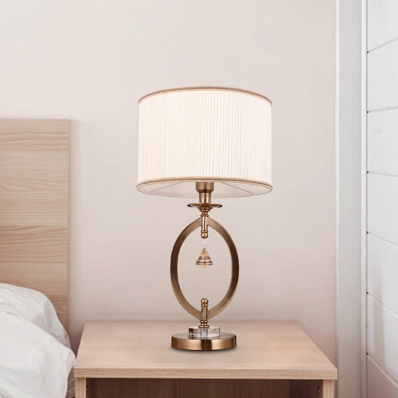 Aurora - 1 - Light Bedroom Table Lighting Minimal White Crystal Night Light