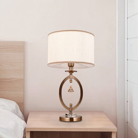 Aurora - 1 - Light Bedroom Table Lighting Minimal White Crystal Night Light