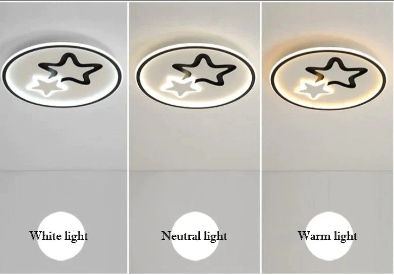 Star Cartoon Ceiling Lamp Children’s Room Bedroom
