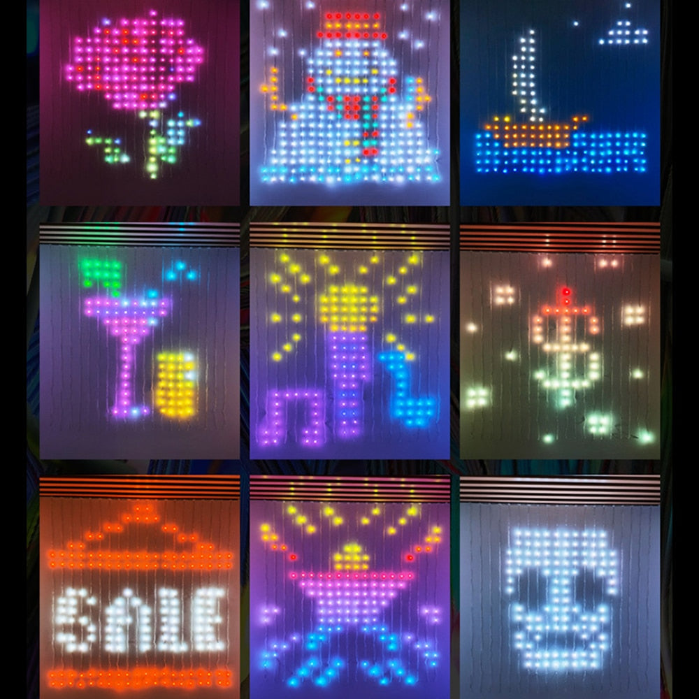 Smart Curtain Led Lights: App - Controlled Programmable Decor For Gazebos And Holidays Led String