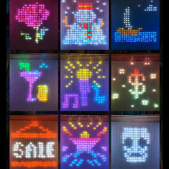 Smart Curtain Led Lights: App - Controlled Programmable Decor For Gazebos And Holidays Led String