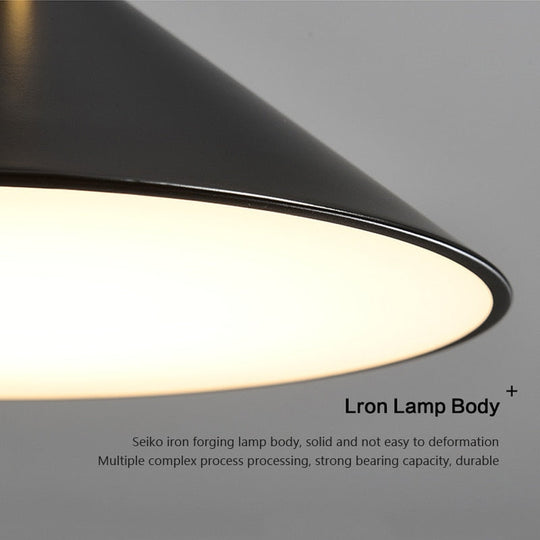 Nordic Iron Lampshade Pendant Light: Modern Hanging Lamp For Home Decor Cafe Bar Restaurant Light