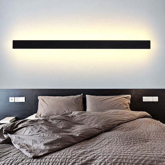 Led Modern Long Wall Lamp Indoor Light Surface Mounted Living Room Sofa Background Sconce Nordic