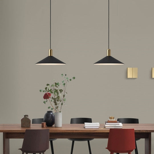 Nordic Iron Lampshade Pendant Light: Modern Hanging Lamp For Home Decor Cafe Bar Restaurant Light