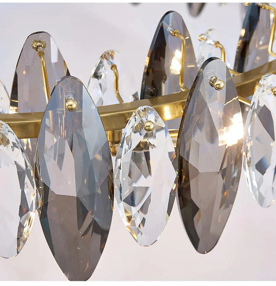 Luxury Crystal Chandelier Living Room Lamps Upscale Modern Pendant