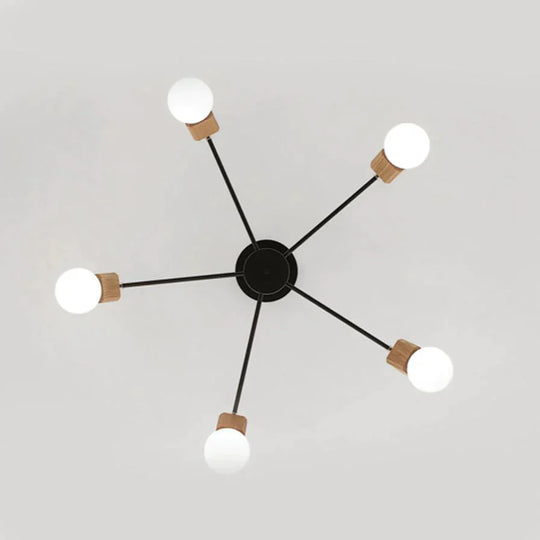 Fashion Modern Lamps Led Pendant Lights Indoor Lighting Wood Lamp Holder Living Dining Room Bedroom