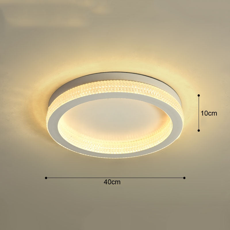 Modern Luxury Black Gold Round Chandelier Crystal Ceiling Lamp Led For Living Room Bedroom Home