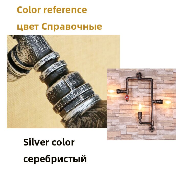 Retro Industrial Creative Entrance Hallway Lighting Iron Pipe Restaurant Wall Lamp Industrail