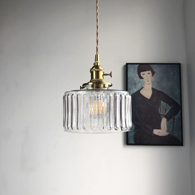 Design Glass Pendant Lamps Modern Hanging Lights Cords For Dining Bedside Home Decorative Japanese